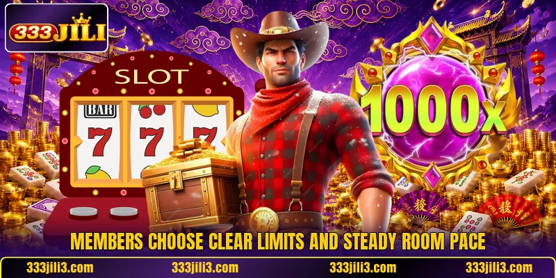 Members choose clear limits and steady room pace Members choose clear limits and steady room pace