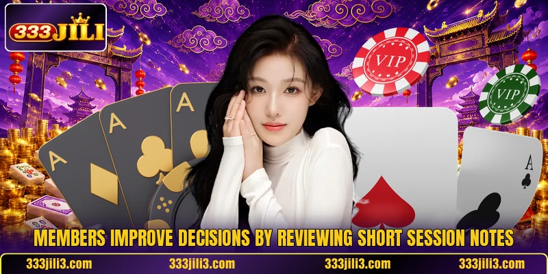 Members improve decisions by reviewing short session notes