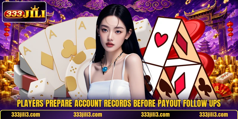 Players prepare account records before payout follow ups