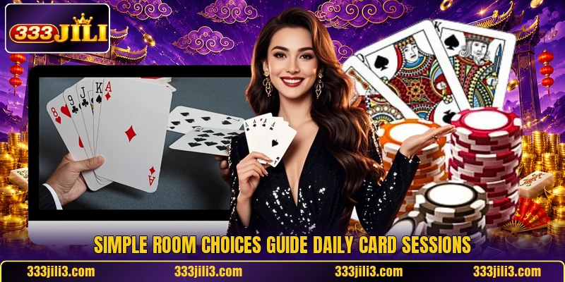 Simple room choices guide daily card sessions