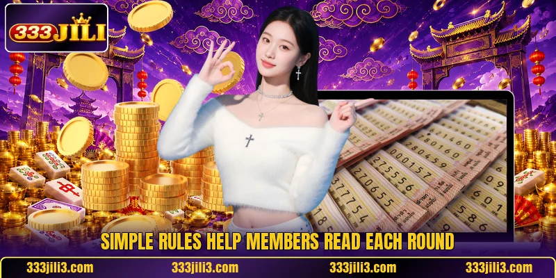 Simple rules help members read each round