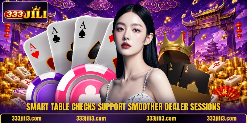 Smart table checks support smoother dealer sessions